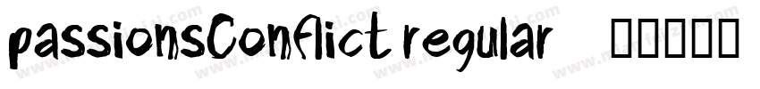 PassionsConflict Regular字体转换